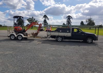 new ute and excavator for concreting - riverstone concrete - Gold Coast